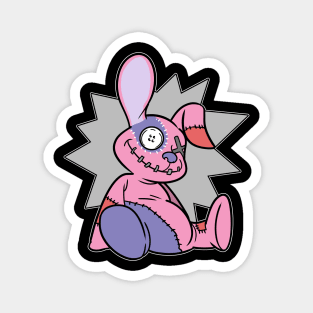 Pastel Goth Voodoo Doll Bunny Kawaii Magnet