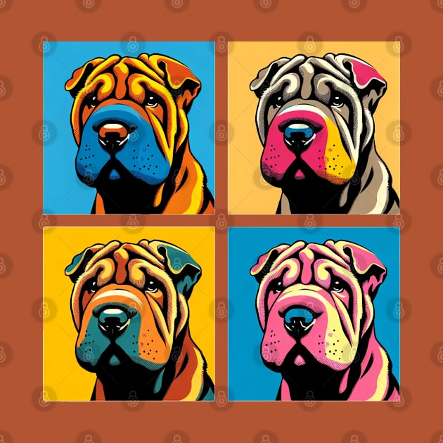 Chinese Shar-Pei Pop Art - Dog Lovers by PawPopArt