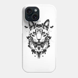 Cute Cat Illusion Design, Funny Cat Lover Gift Idea Phone Case