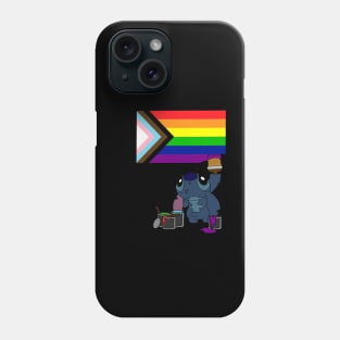 Stitch paintig Pride Flag Phone Case