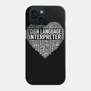 Sign Language Interpreter Heart Phone Case