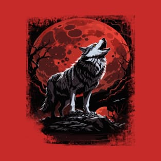 Howling at the Blood Moon T-Shirt