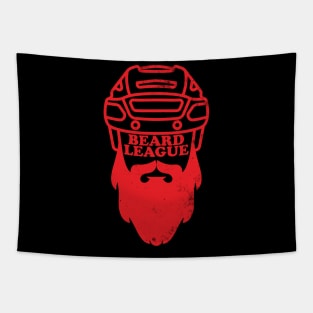 Beard League - Playoff Hockey (red version) Tapestry