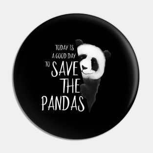 Panda Bear Drawing A Good Day To Save the Pandas Pin