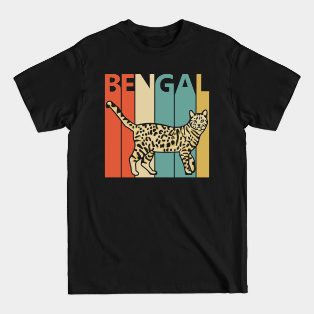 Discover Vintage Bengal Cat Owner Gift - Bengal Cat - T-Shirt