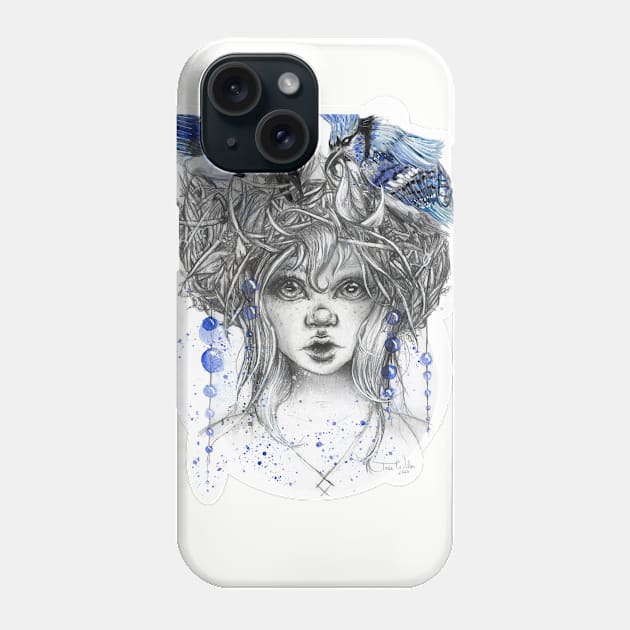 Blue Jay Watercolor Painting Phone Case by Art Of Torie Wilson