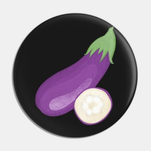 Eggplant Veggie Sticker Pin