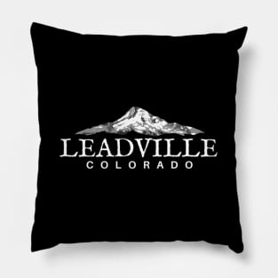 Leadville Colorado Mountain Town Pillow