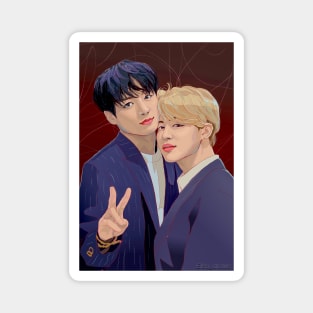 Jikook portrait Magnet