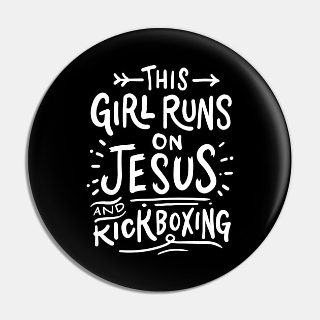 Kickboxing Kickboxer Christians Pin by CreativeGiftShop