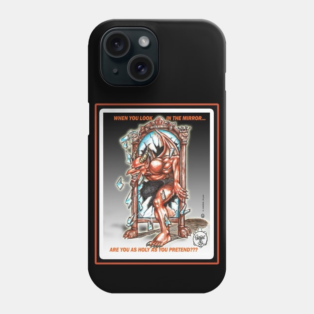 THE DEVIL IN THE MIRROR Phone Case by DHARRIS68