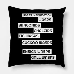 Wasps information Chalcids, cuckoo, ensign, gall, fig wasps Pillow