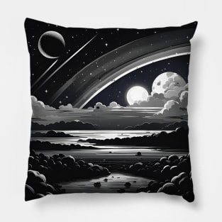 Moonlight Rainbow Pillow