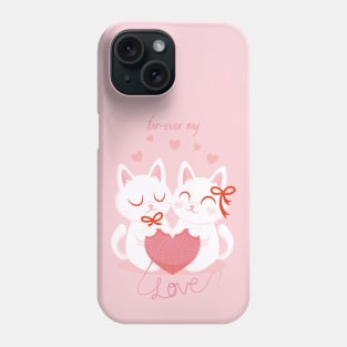 Forever my Love Cats Couple Phone Case