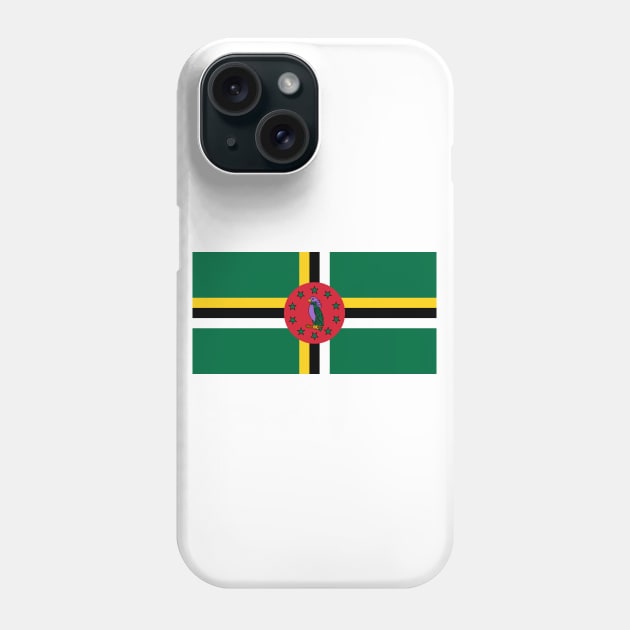 Flag of Dominica Phone Case by COUNTRY FLAGS