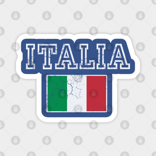Retro Italia Flag Italian Italy Italiano Magnet by E