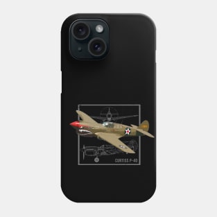 Curtiss P-40 Warhawk | WW2 Fighter Plane Phone Case