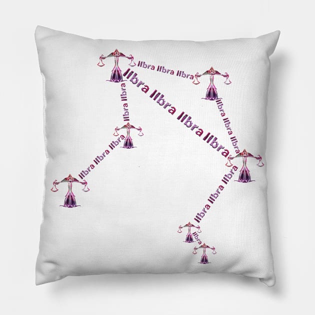 libra zodiac constellation Pillow by INDONESIA68