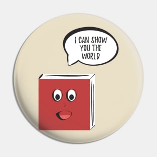 A Whole New World With You (Or Books) Pin