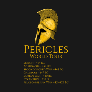 Ancient Greek History Pericles World Tour Classical Athens T-Shirt