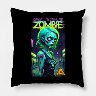 Kawaii Neonpunk Zombie 02 Pillow