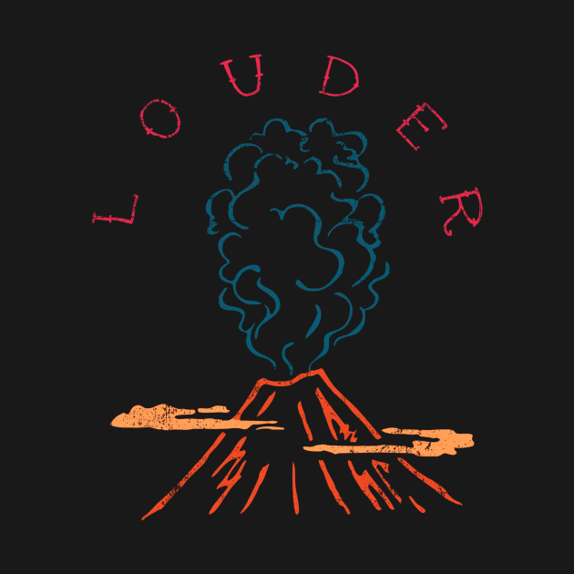 Vintage Volcano Illustration by Elefunk