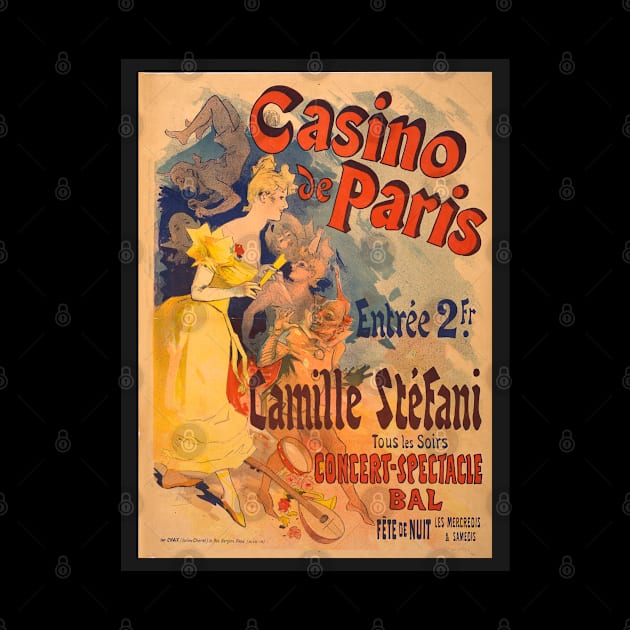 Vintage europe poster paris gambling by SpaceWiz95