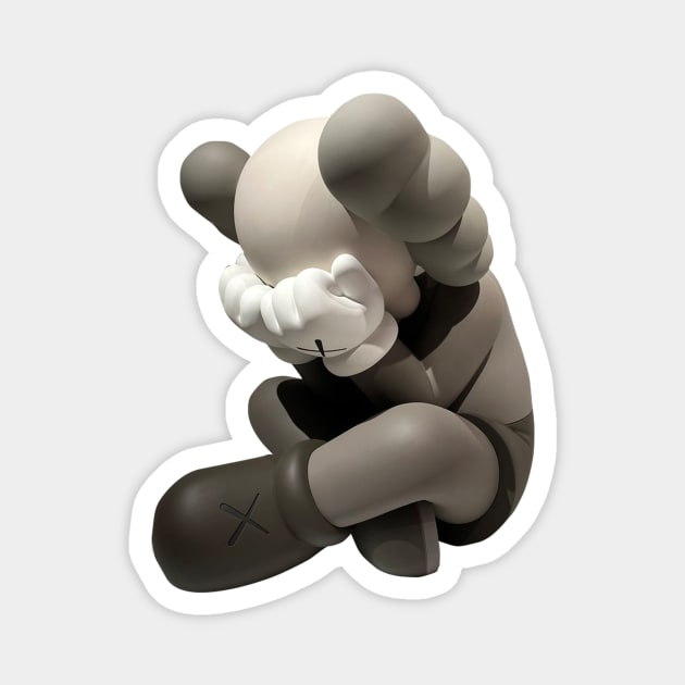 kaws sit doll kaws Magnet by masihtitikterluka