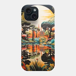 Jungle Concept Abstract Colorful Scenery Painting Phone Case