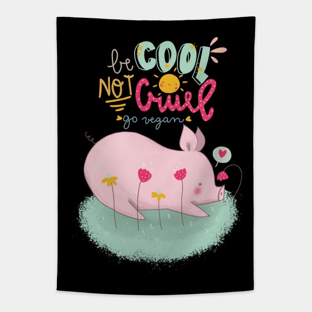 be cool not cruel Tapestry by violinoviola