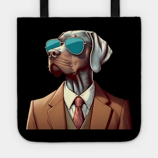 Funny Weimaraner with Sunglasses Tote