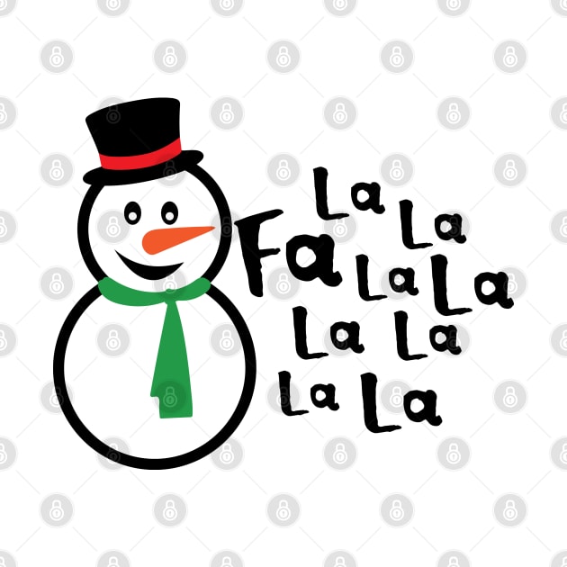 La la la snowman by Peach Lily Rainbow