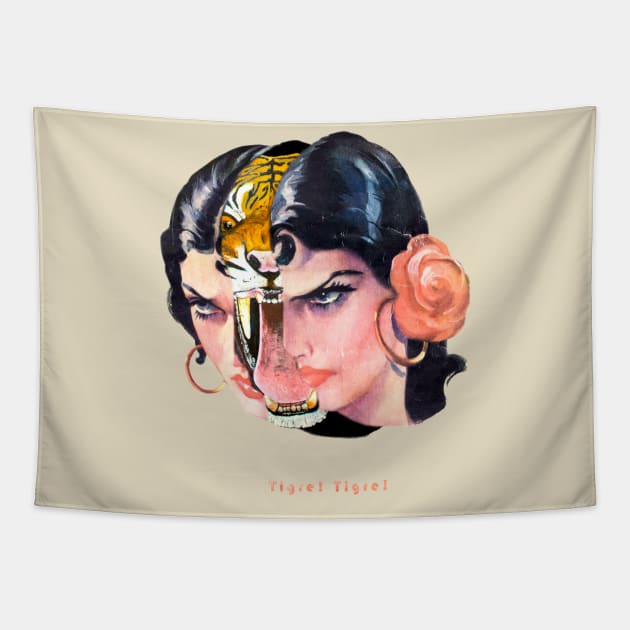 Tigre Lady Tapestry by MoonPatrol