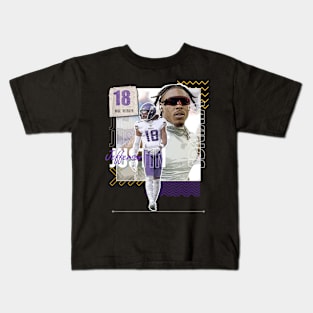 : Kid's T-Shirt Justin Jefferson Looking Back