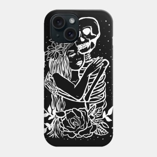 Death Lover Dark Art Gothic Romance Witchy Love Skeleton Phone Case