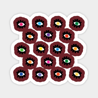 Aesthetic Eye Pattern by Courtney Graben Magnet