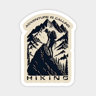 Hiking mountain Magnet