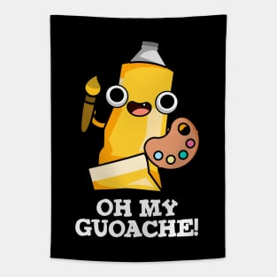 Oh My Guoache Cute Artist Paint Pun Tapestry