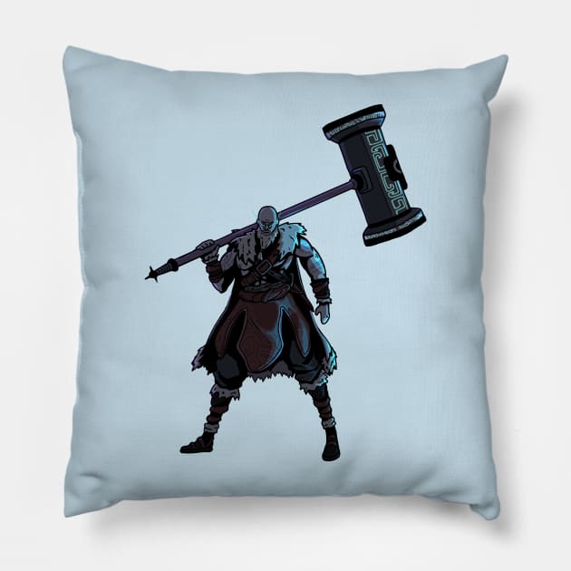 Knight hammer Pillow by Lartswear