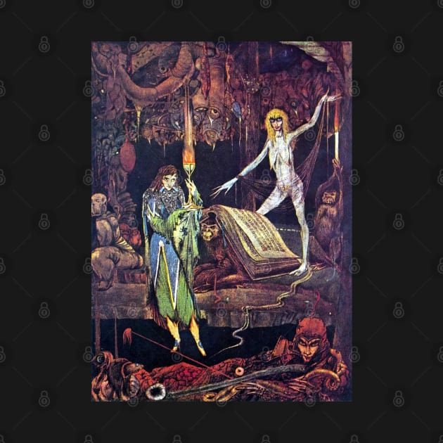 Faust in the Witch's Kitchen - Harry Clarke by forgottenbeauty