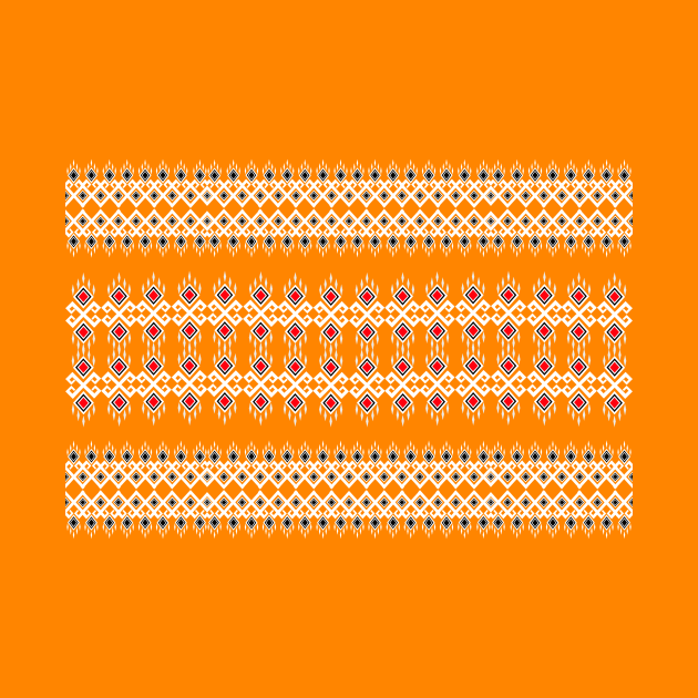 Beautiful orange pattern by noke pattern