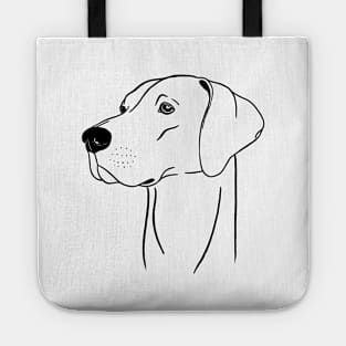 Weimaraner (Black and White) Tote