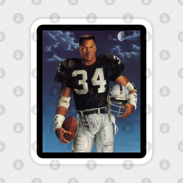 Bo Jackson Raiders Art Magnet by capognad