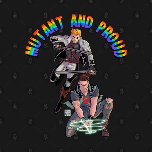 Mutant and Proud Shatterstar And Rictor by sergetowers80