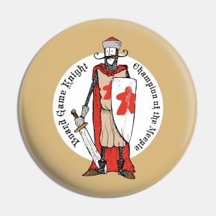 Board Game Knight Medallion Pin