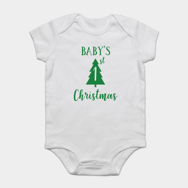 baby's first christmas onesie