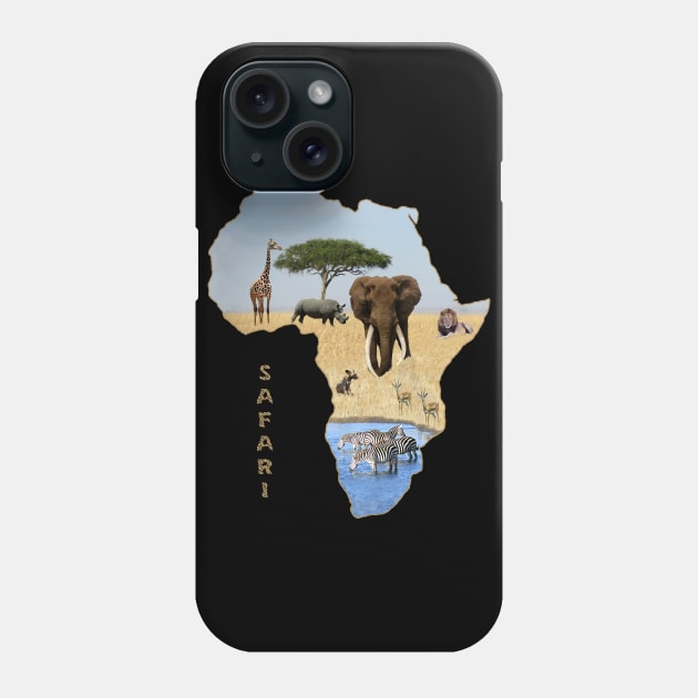 Safari in Africa Phone Case by T-SHIRTS UND MEHR