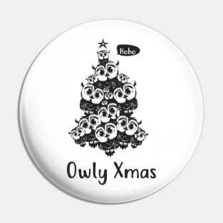 Owly Christmas Tree Pin