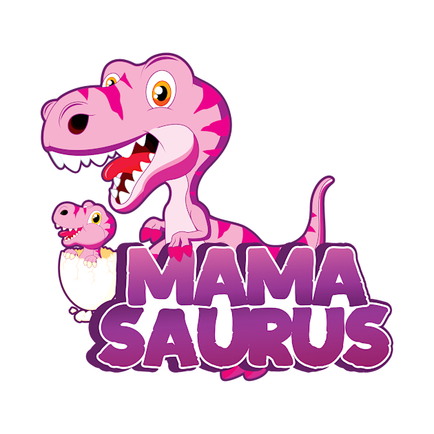 Discover 'MamaSaurus Pink Dino' Cool Dinosaurs T Rex Gift - Mother - T-Shirt