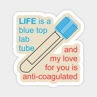 Blue Top Lab Tube Magnet